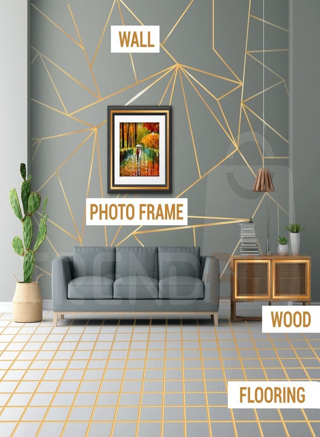 TRENDBIT Tile Gap Sticker Waterproof | 50 Meters Golden Tape, Self adessive | Tile stickers for flooring |tile decoration tape | Gap Sealing Tape Strip | (1cm x 50m, Golden) - Image 5